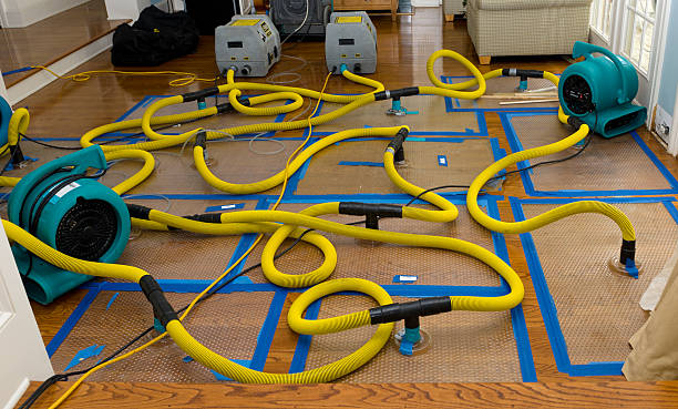 Professional Water Damage Restoration technician working in Addison, WV